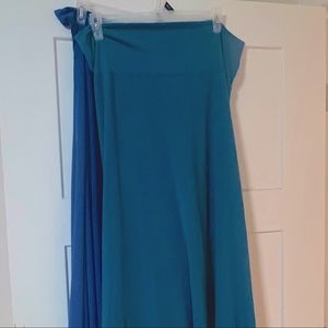 Lularoe sea blue maxi skirt 3xl